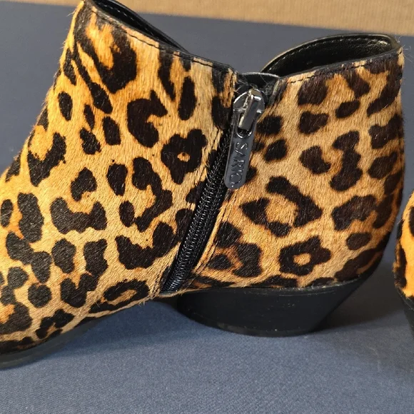 Franco Sarto Leopard Print Ankle Booties - Picture 6 of 8